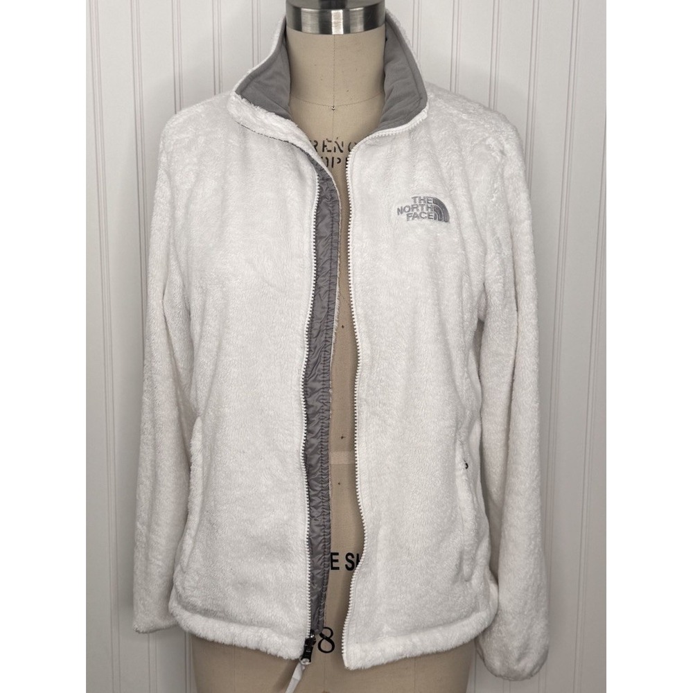 THE NORTH FACE Soft Faux Fur Jacket Women's Size M Full Zip - Picture 6 of 15